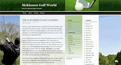 Desktop Screenshot of mckinnongolf.com