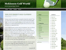 Tablet Screenshot of mckinnongolf.com